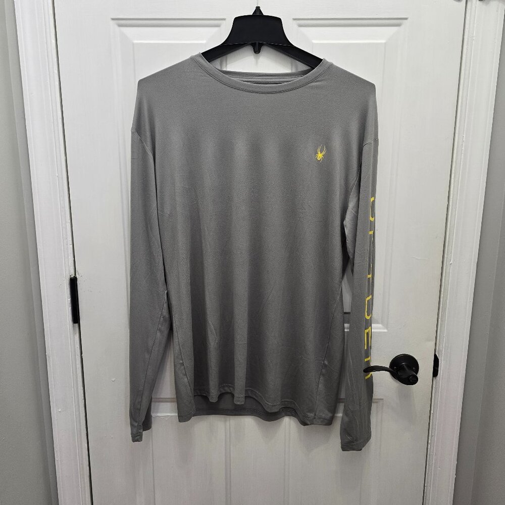 NWT Spyder Men's Gray Long-sleeve Loungewear Shirt Size XL